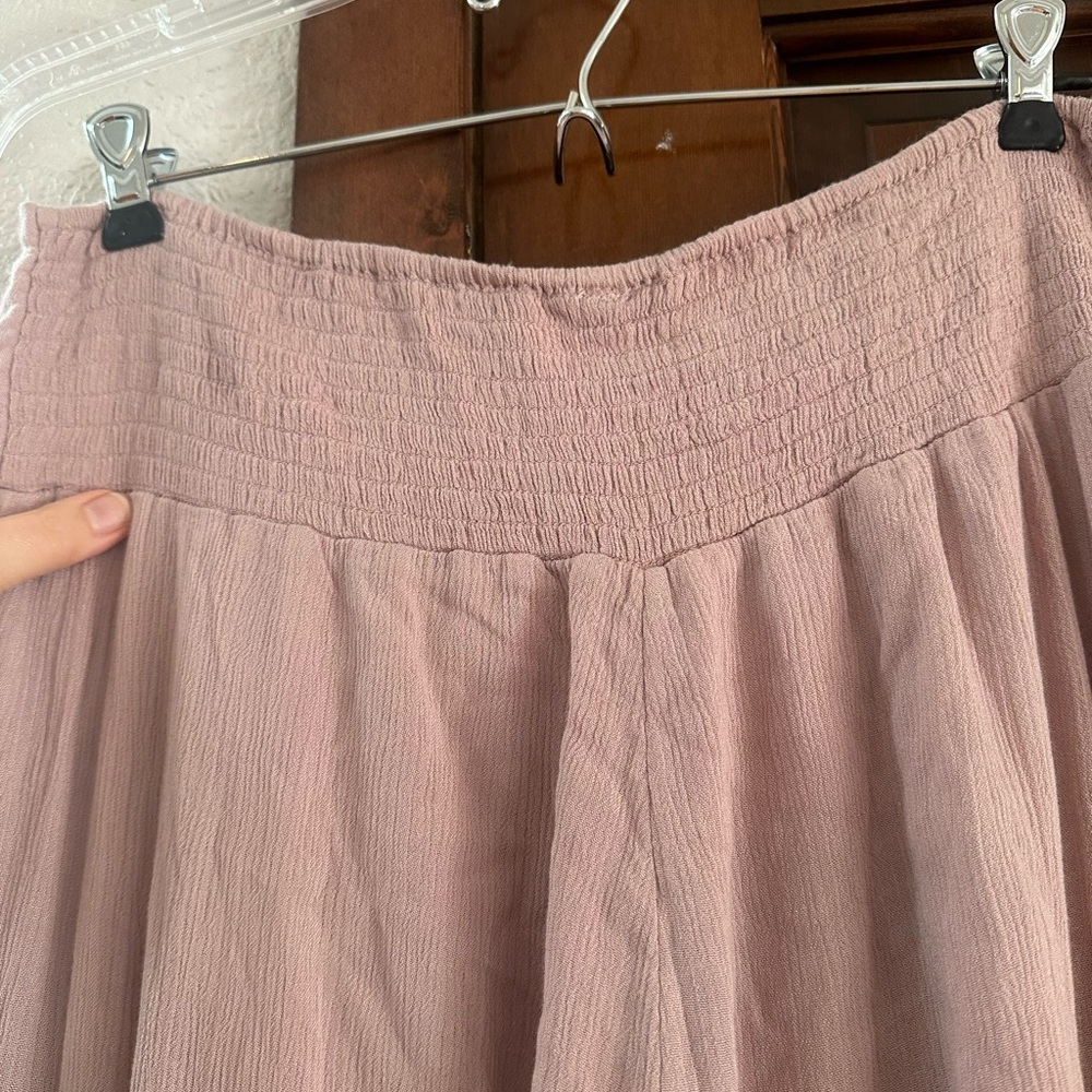 Free People Lovin's Easy Lace Mix Pants - Picture 6 of 9